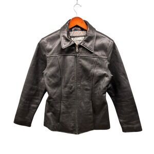 Pelle Studio Wilsons Leather Jacket Women's M Black Thinsulate Zip Front Leather